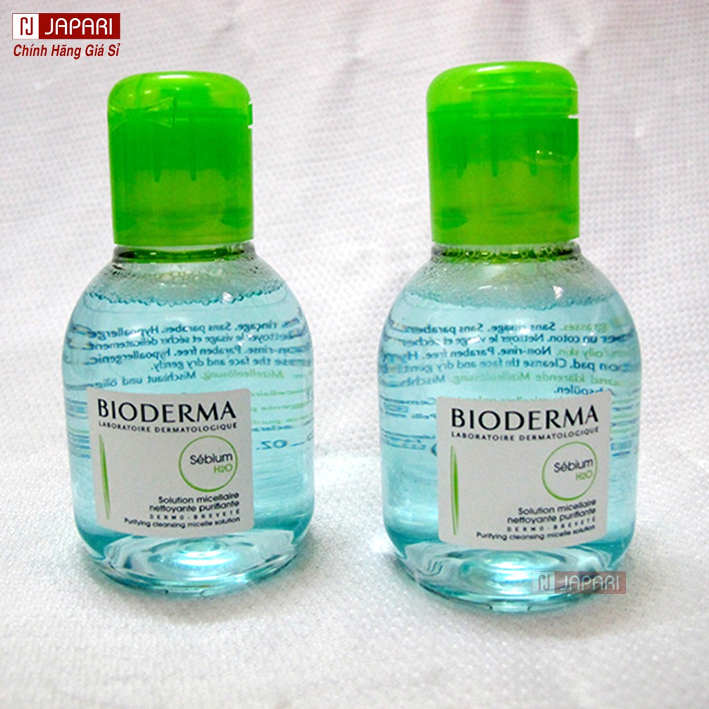 Nước Tẩy Trang Bioderma 500ml 100ml CHÍNH HÃNG Cho Da Dầu Mụn, Hỗn Hợp, Da Nhạy Cảm - Tẩy trang Mắt Môi Bioderma JAPARI