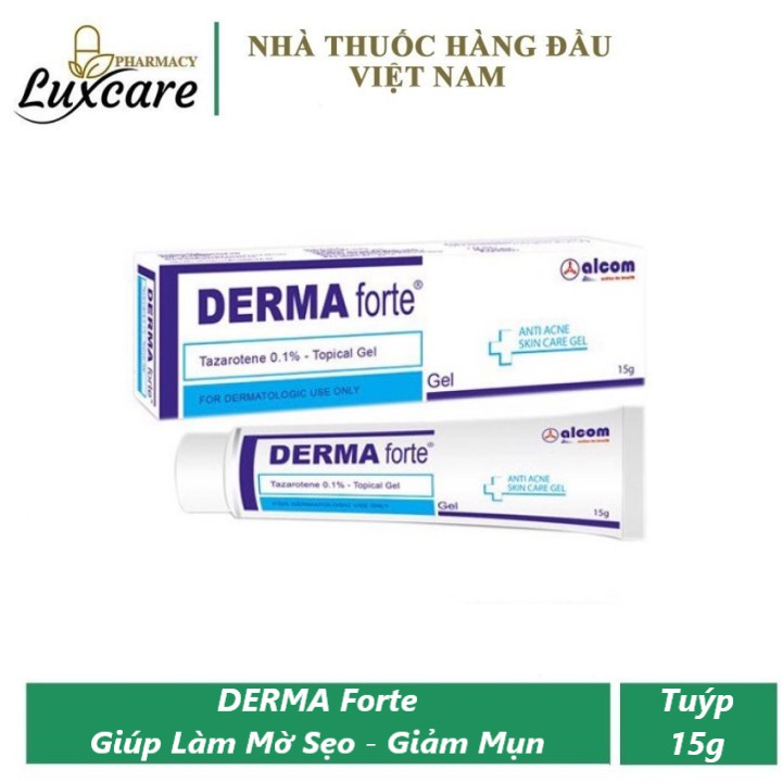 Derma Forte - Giúp Giảm Mụn - Mờ Sẹo - Tuýp 15g - Luxcare