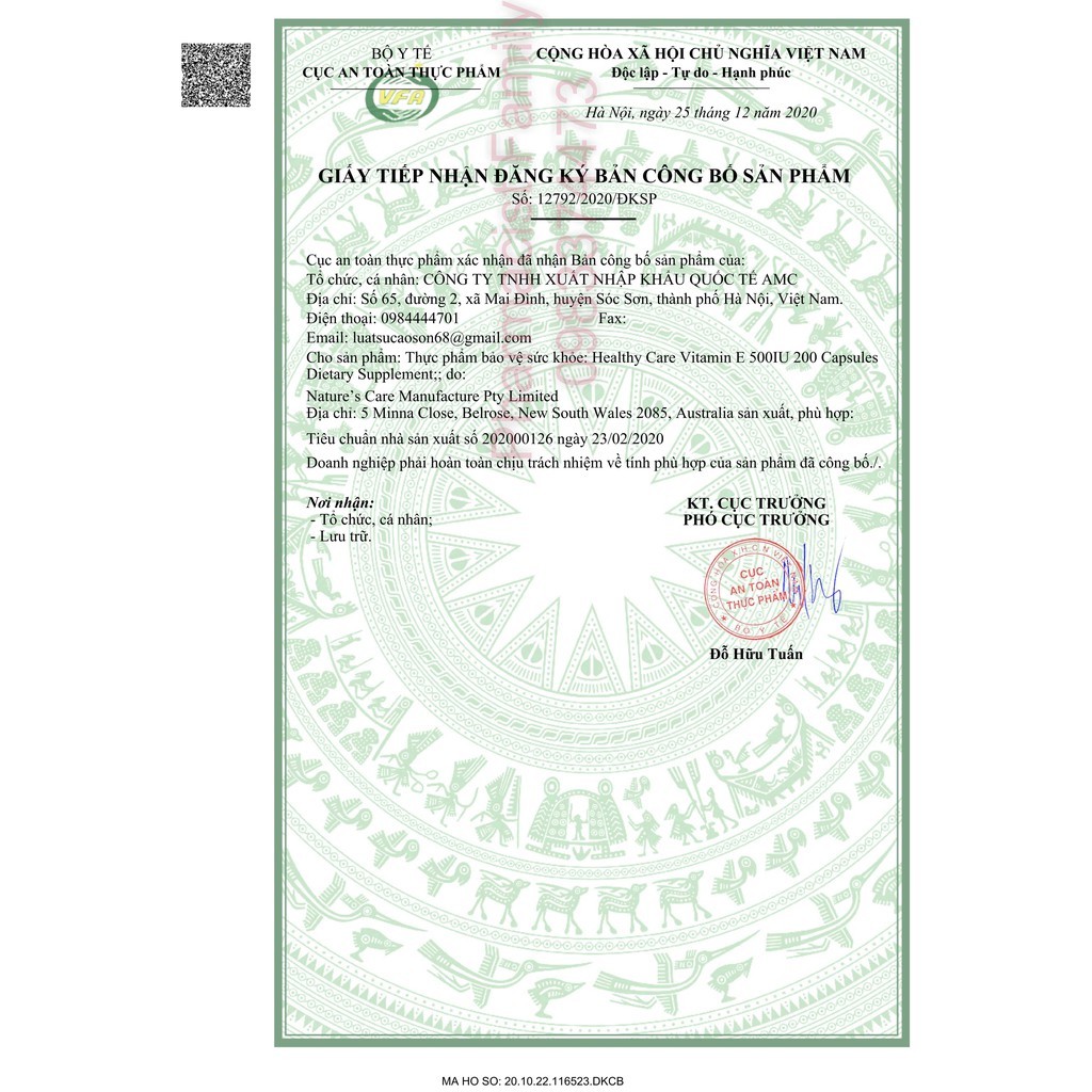 Vitamin E 500 IU Healthy Care Úc 200 viên 200 ngày uống (Đủ tem Chemist) | Thế Giới Skin Care