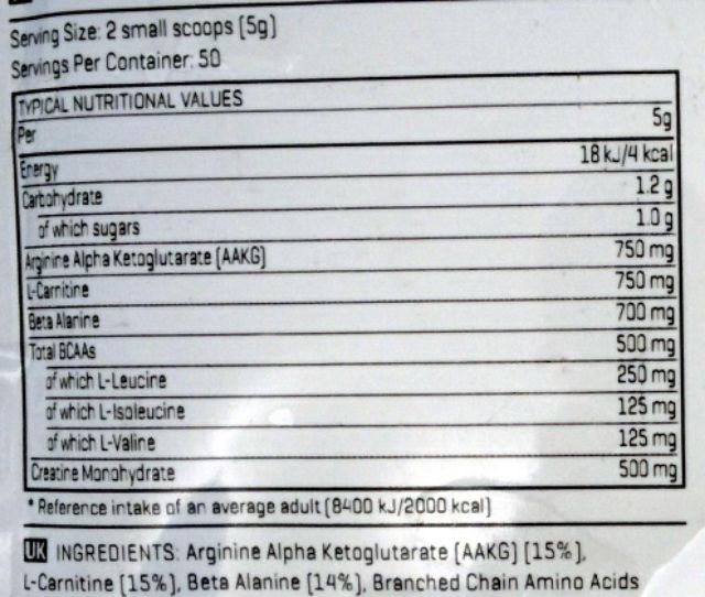 Gói 100gam Bcaa MyProtein Không Mùi