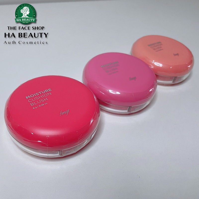 Má hồng dạng nước The Face Shop trang điểm dưỡng da Hàn Quốc Moisture Cushion Blush 8g siêu mịn nâng tông sáng tự nhiên
