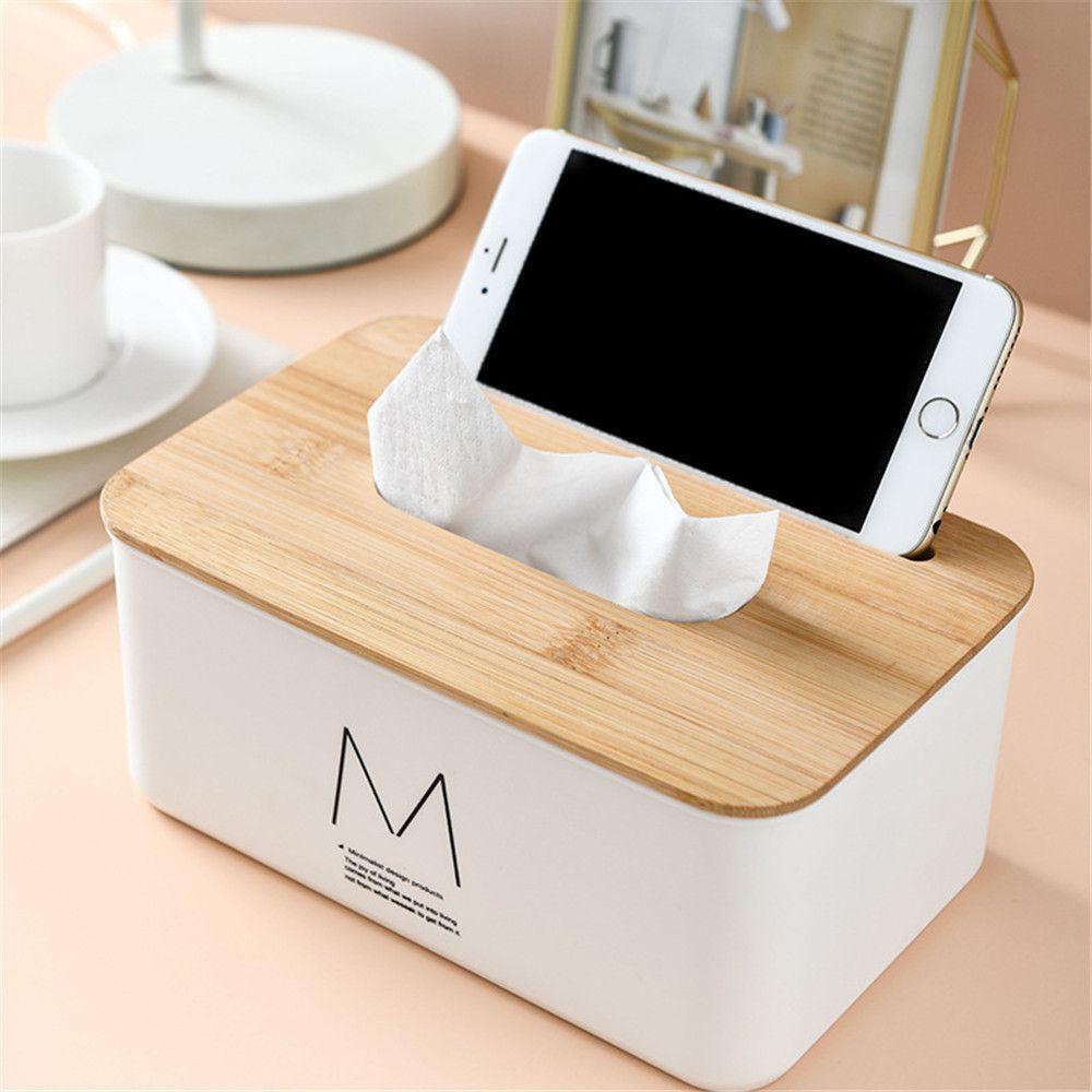 Hộp Đựng Khăn Giấy Bằng Gỗ Họa Tiết Hoạt Hình Trang Trí Nội Thất Ốp