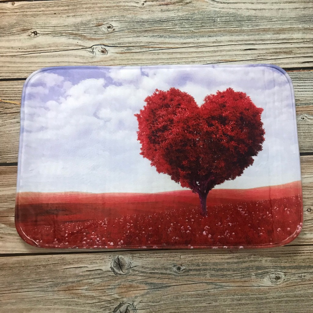 Thảm lau chân in hình 3D cực hot - Giao màu ngãu nhiên