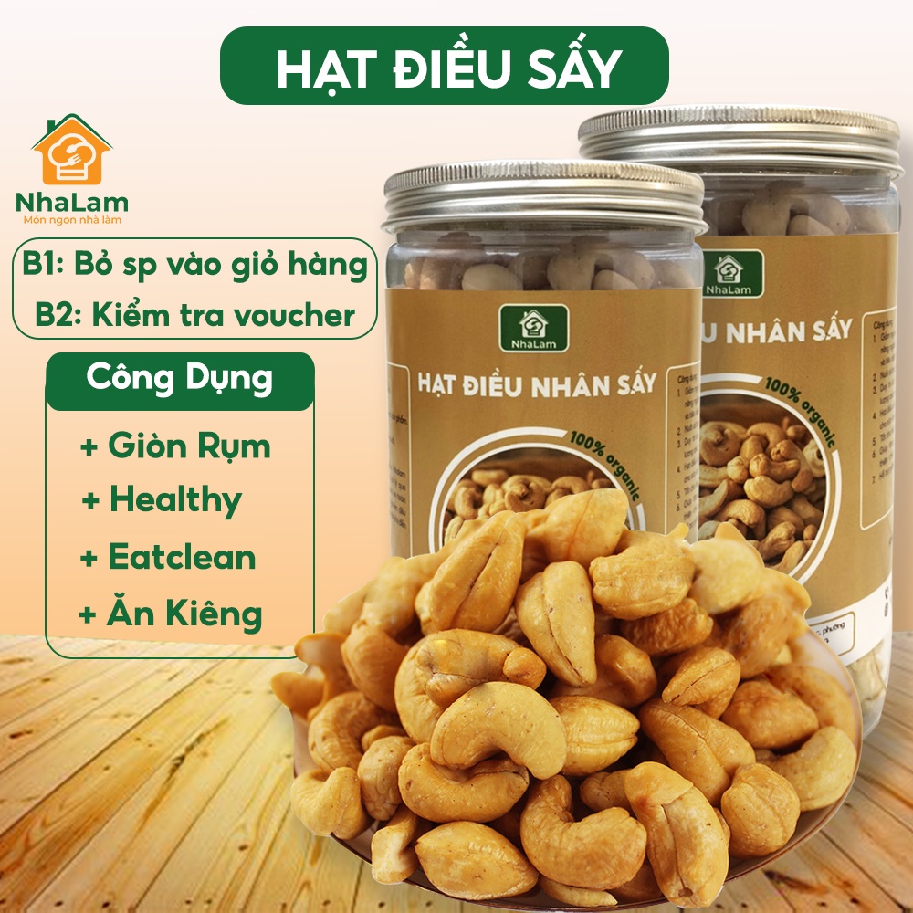 Hạt Điều Nguyên Vị Sấy Sạch Vỏ Thơm Giòn,  Ăn Vặt Mẹ Bầu SAKO
