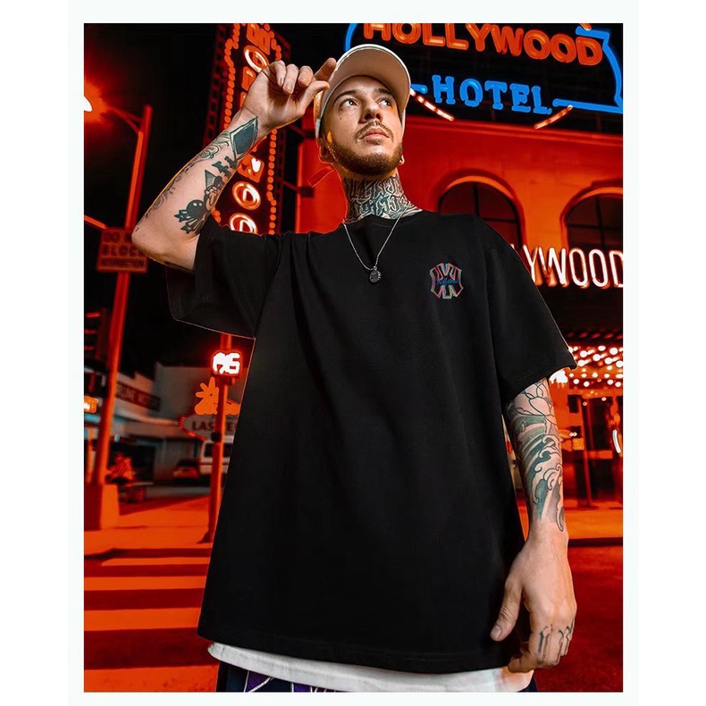 Áo Thun Tay Ngắn Dáng Rộng In Chữ M-8XL Phong Cách Hip Hop Thời Trang Cho Nam