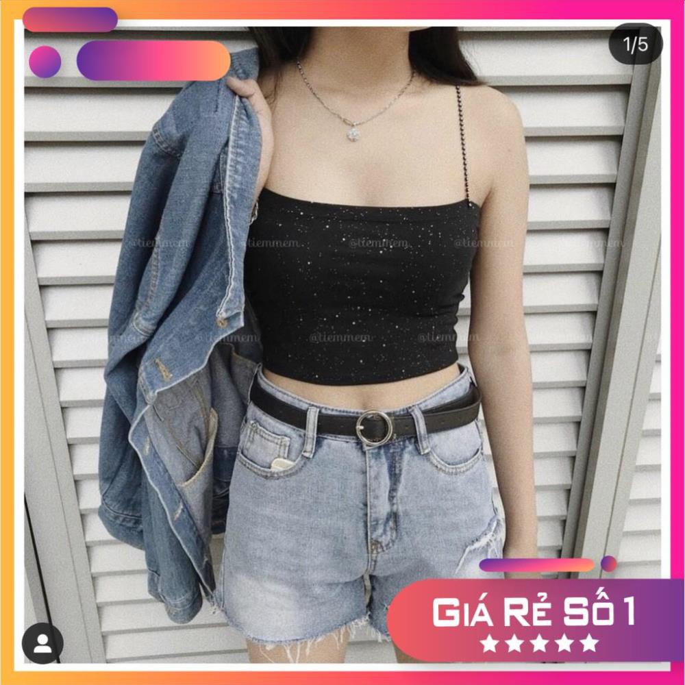 {Mẫu Mới Nhất}_Áo Croptop Dễ Phối Đồ Năng Động Trẻ Trung Mặc Thoáng Mát Đi Biển Dạo Mát Mùa Hè | Áo Croptop Galaxy