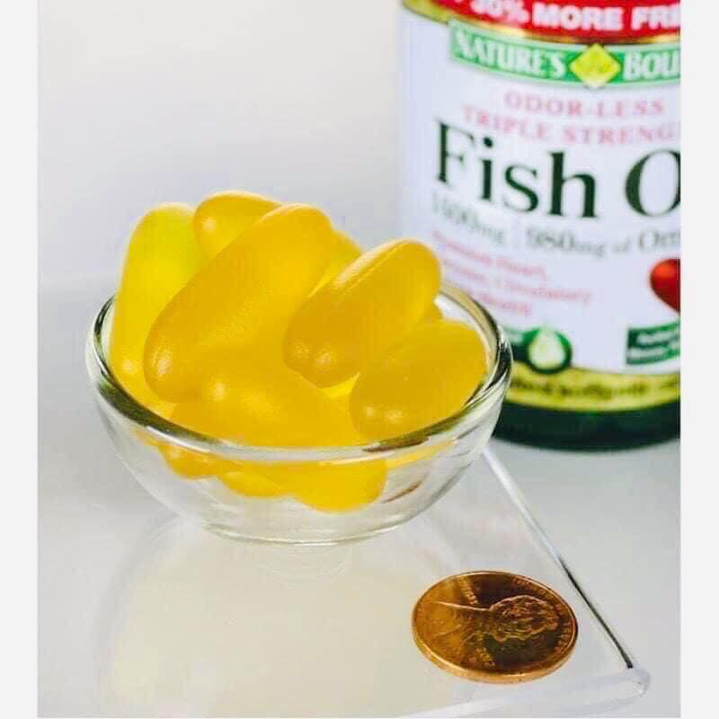 🧡 Dầu cá Nature’s Bounty Fish Oil 1400mg của Mỹ