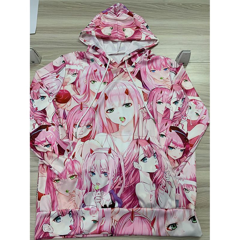 Áo Hoodie In Hình Anime 3d Cá Tính Cho Cặp Đôi