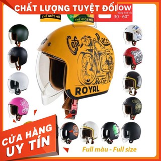 Mũ bảo hiểm 3/4 đầu Royal M139 kính âm nhiều màu sắc chính hãng bảo hành 12 tháng