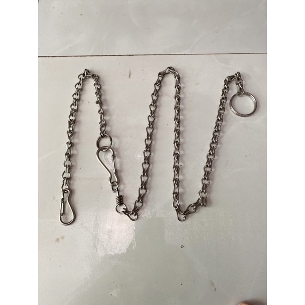 Dây xích cho thú cưng chó mèo bằng inox  sáng bóng không rỉ