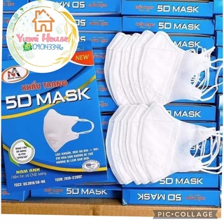 SALE HỘP 10 chiếc Khẩu Trang 5D Mask FAMAPRO Chính Hãng Nam Anh