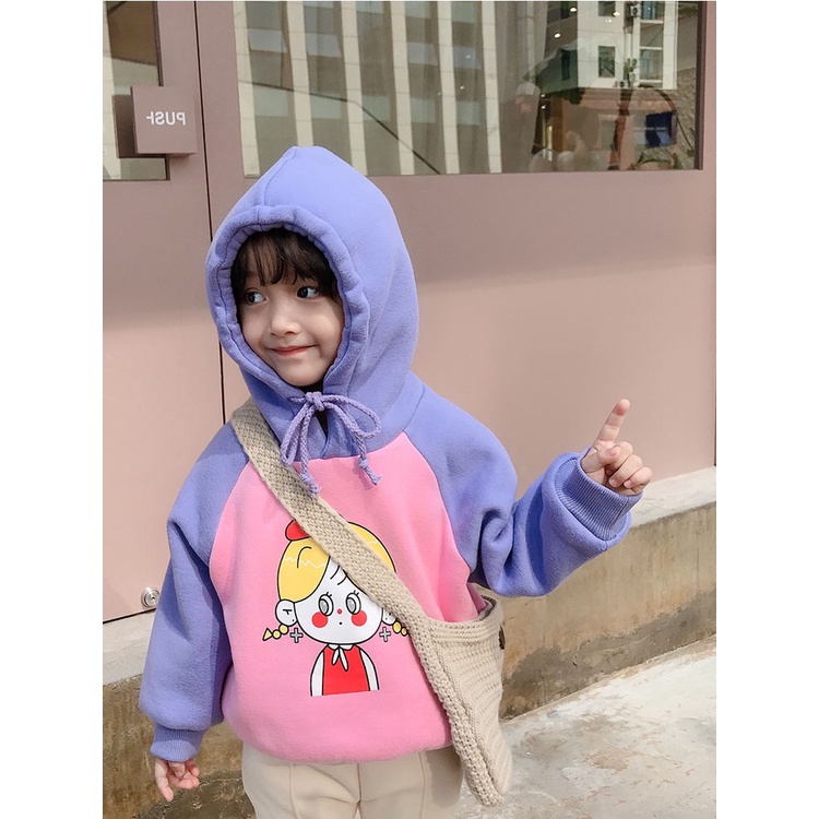 [SALE] Áo Khoác Hodie Nỉ Thu Đông Bé Gái - Bé Gái Hình Hoạt Hình Siêu Dể Thương Size Bé 8-20Kg KEYER KID VN AK02