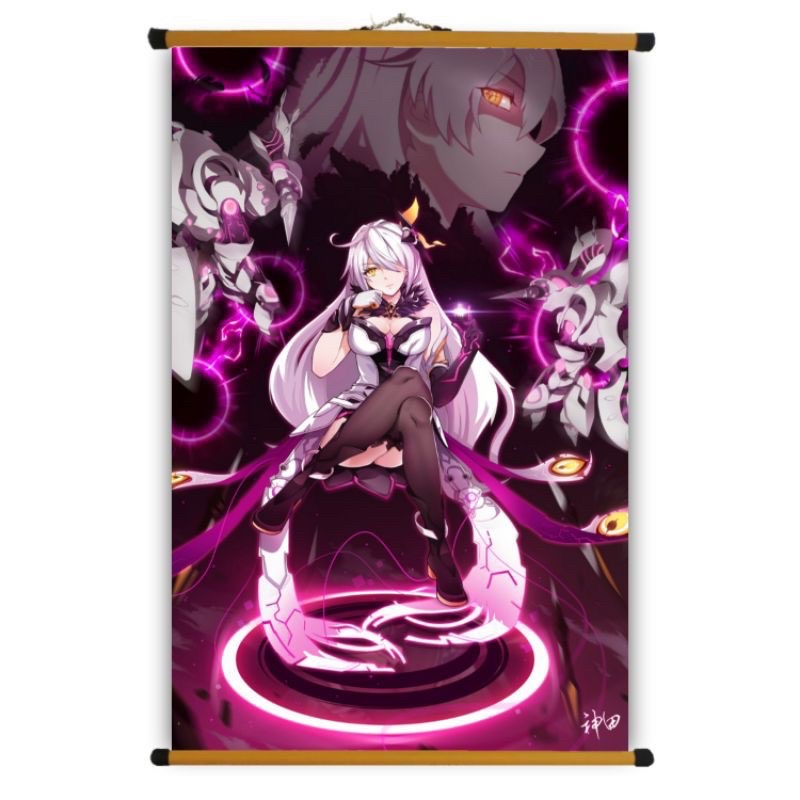 Poster Vải Kiana Kaslana - Honkai Impact 3