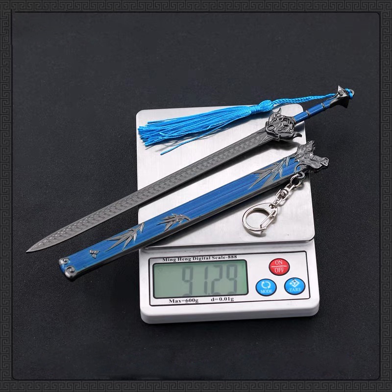 Mô hình kiếm Quân Tử Kiếm Kim Loại dài 22cm