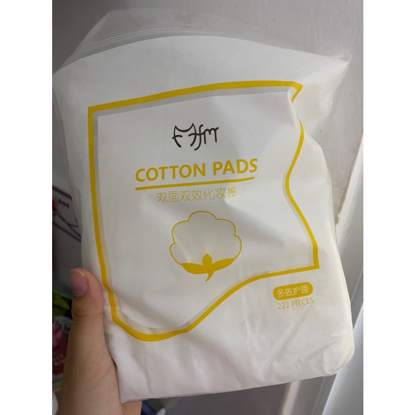 Bông tẩy trang 3 lớp Cotton Pad Túi 222 miếng mẫu mới 2022-khunganhminhminh