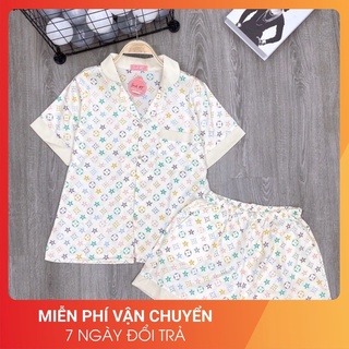 Bộ ngủ pijama lụa thiết kế họa tiết eo vì nhí nhiều màu