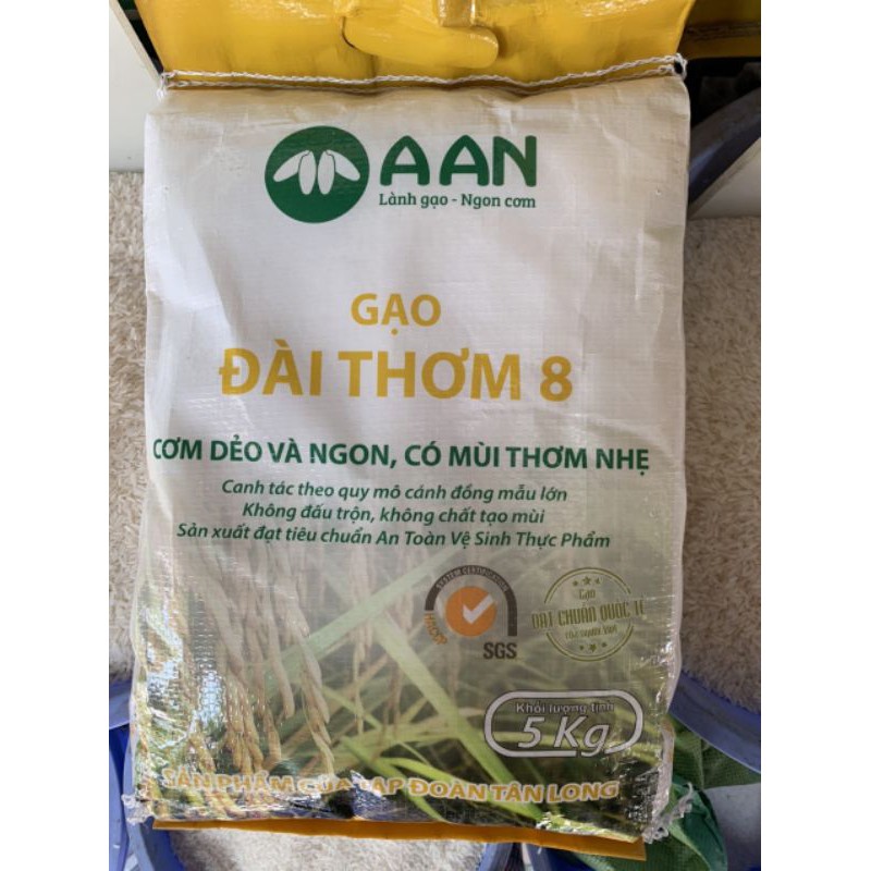 *nowship tp*Gạo DÀI THƠM 8 AAN túi 10kg