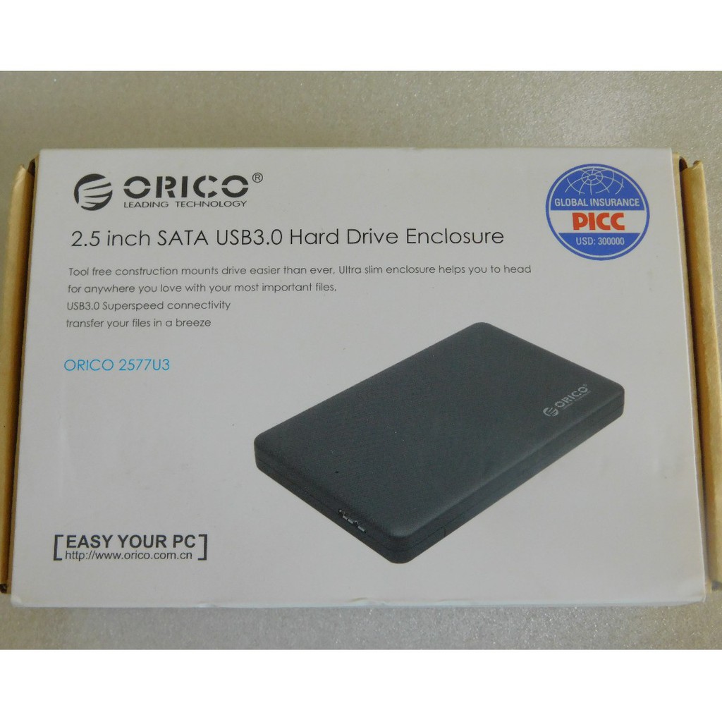 [Mã ELHAMSO giảm 10% đơn 100K] HỘP ĐỰNG Ổ CỨNG ORICO HDD BOX SATA 3 USB 3.0 - 2577US3 (chính hãng Orico)