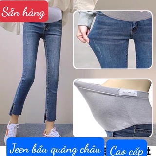 Quần jeen bầu dáng dài kiểu đẹp xinh ❤️sẵn hàng ❤️