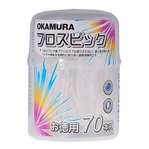 Okamura - Tăm kẽ chỉ nha khoa chất lượng Nhật Bản(70 cây/hộp)