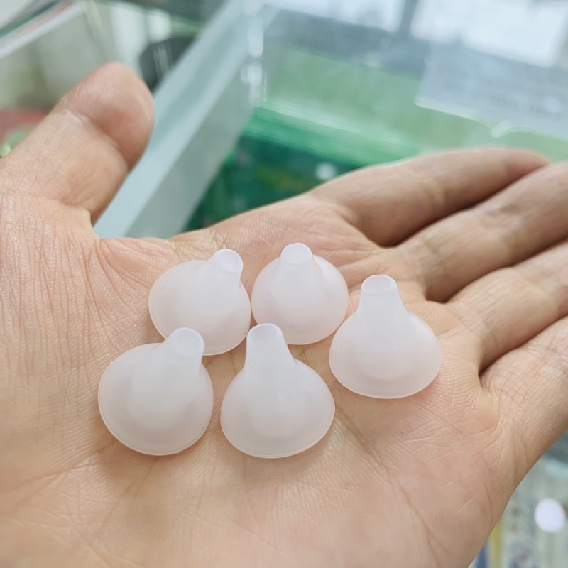 Combo 5 núm silicone rửa mũi cho bé và xylanh giúp thông mũi và làm sạch dịch nhầy mũi