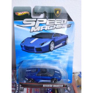 Xe Hotwheels Speed Machines Lamborghini Reventon Roadster blue color , hàng hiếm