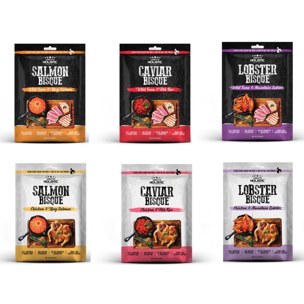 Súp Dinh Dưỡng Absolute Holistic cho chó và mèo (gói 5 tuýp)