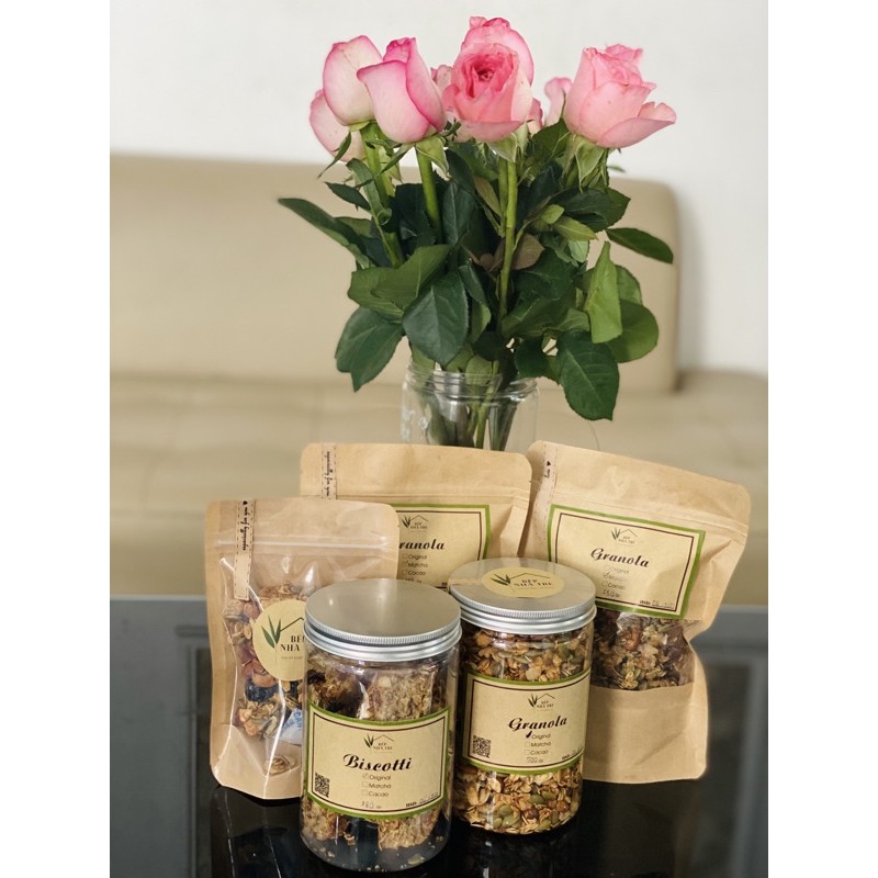 Home-made Granola_ngũ cốc hạt giảm cân không đường mix với hạt nhập khẩu cao cấp | BigBuy360 - bigbuy360.vn
