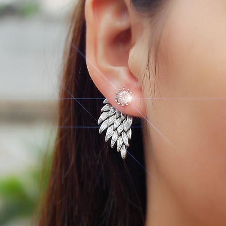 Bông tai nữ Hàn Quốc thời trang khuyên tai nữ dáng dài cá tính chất liệu hợp kim giá rẻ