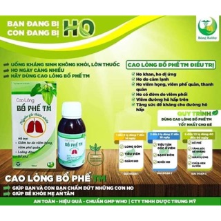 SIRO HO THẢO DƯỢC BỔ PHẾ TM ( CAO LỎNG BỔ PHẾ TM )