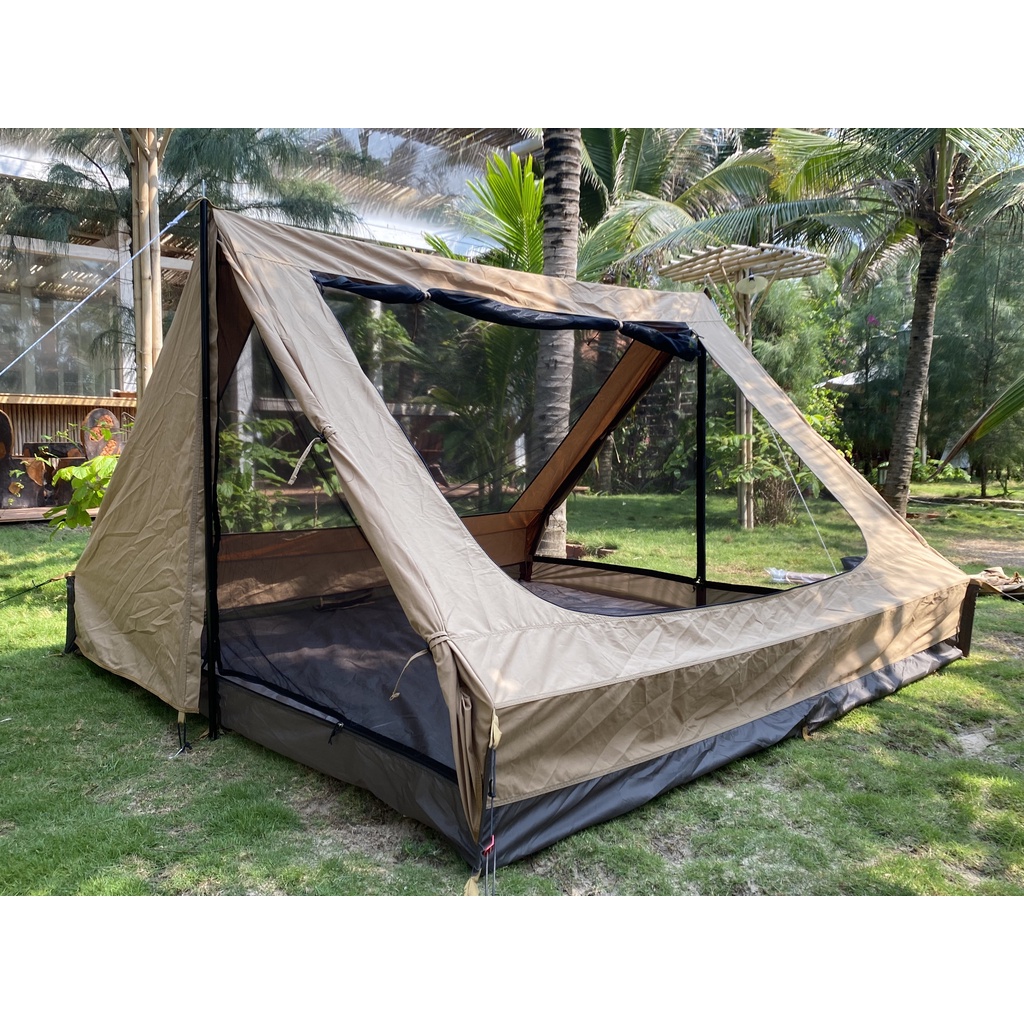 Lều cắm trại Glamping Vintage Home 4P - Vải TC cao cấp