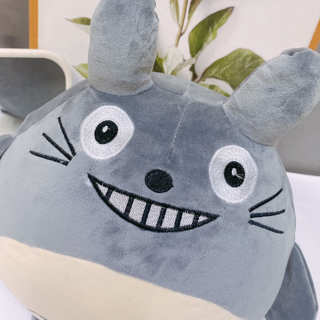 Gấu bông totoro mặt cười size 40cm, Gối ôm totoro mặt cười