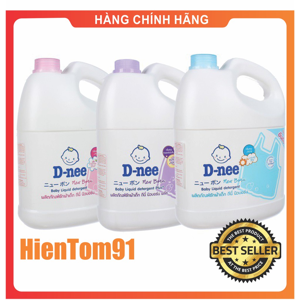 Nước giặt xả DNEE Thái Lan 3000ml - Hàng Chính Hãng (Tem cty Đại Thịnh)