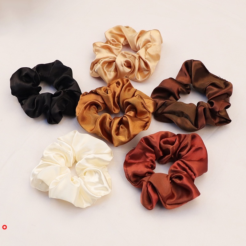 1 dây buộc tóc đuôi ngựa bằng lụa satin co giãn