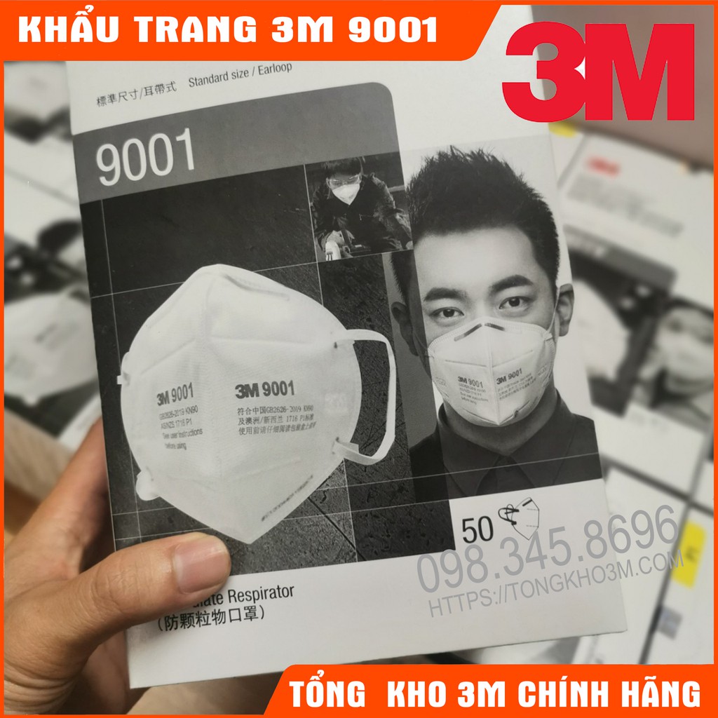 1 Hộp Khẩu Trang 9001V/9001 Chống Dịch, Chống Bụi Siêu Mịn, Chống Vi Khuẩn | BigBuy360 - bigbuy360.vn