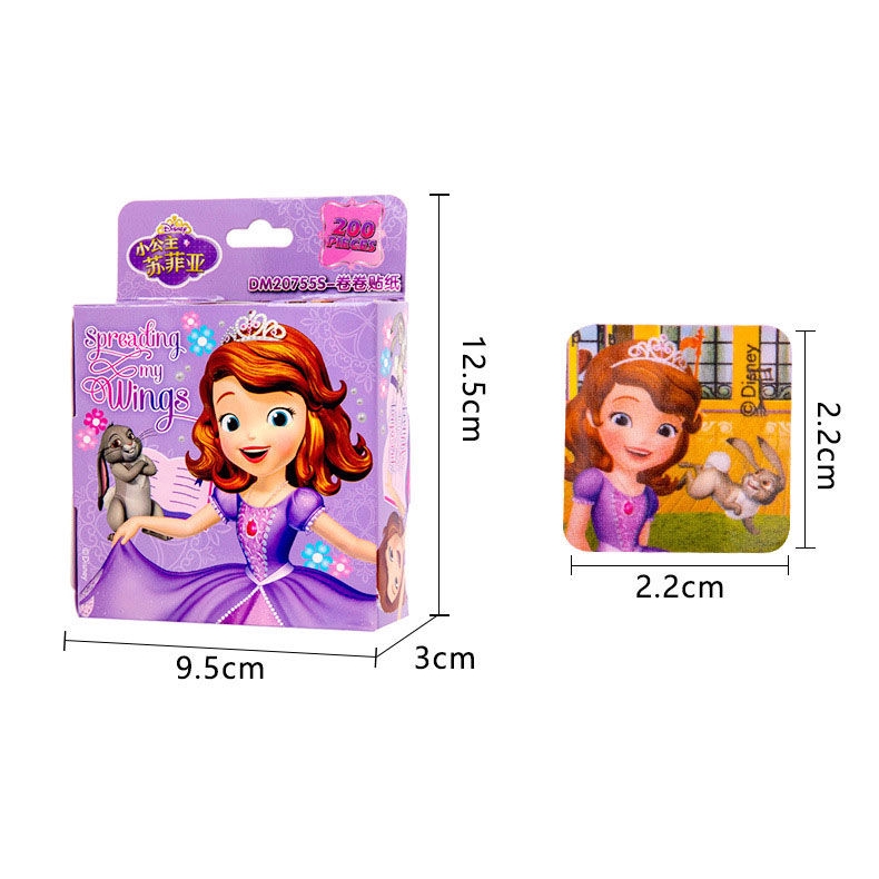 Set 200 Miếng Dán Trang Trí Hình Công Chúa Elsa Và Anna Trong Phim Hoạt Hình Frozen