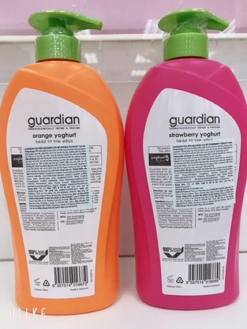 Sữa tắm gội cho bé hương cam và hương dâu Malaysia