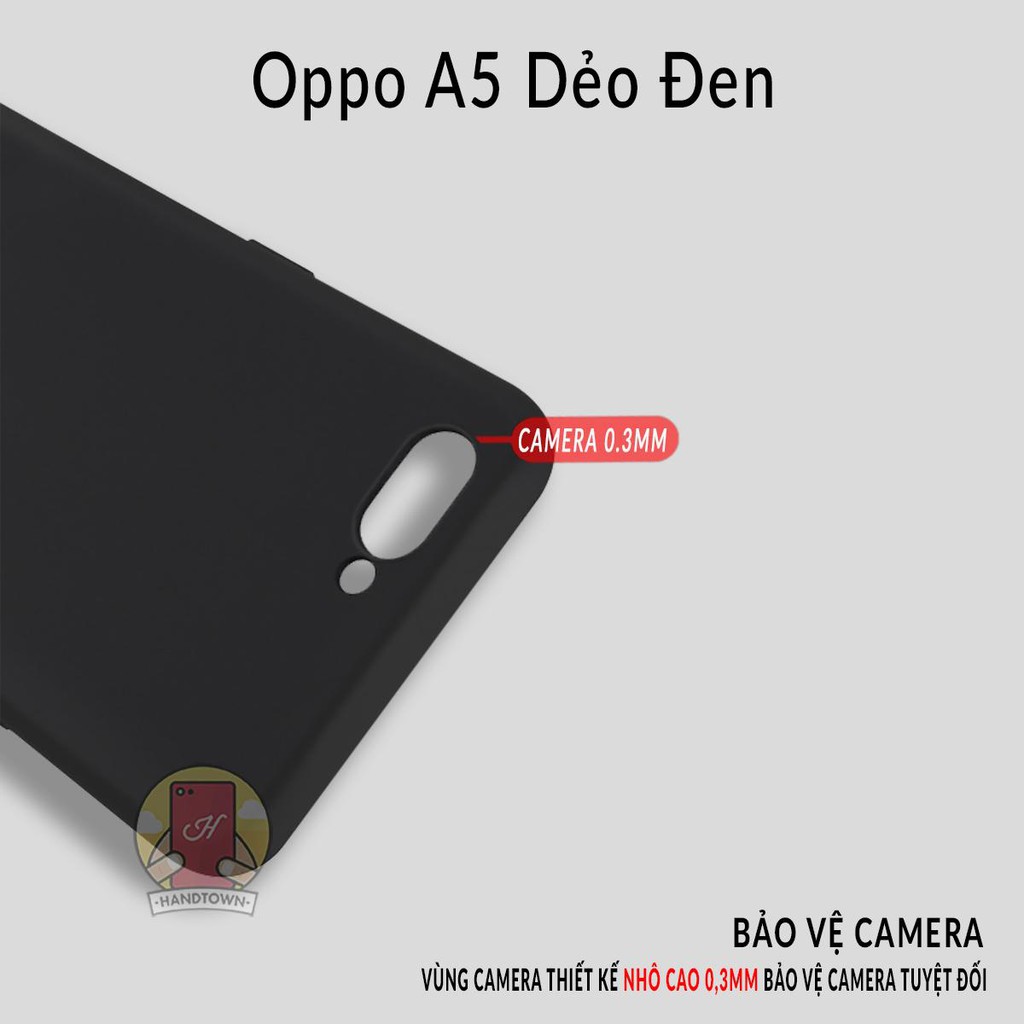 Ốp lưng OPPO A5 silicone cao cấp dẻo nhám chống trầy