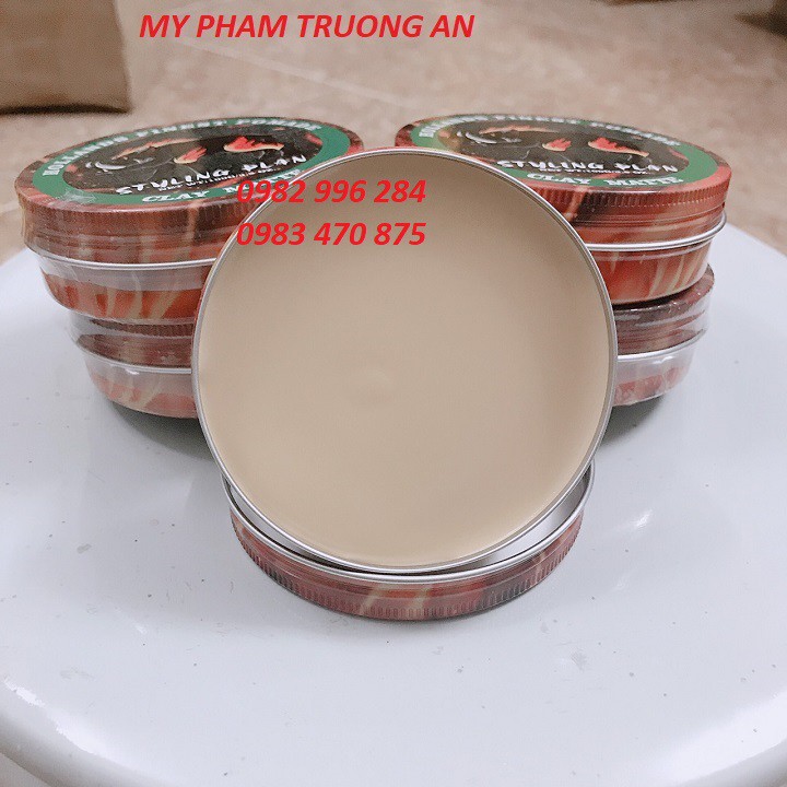 ( TẶNG LƯỢC)Sáp Vuốt Tóc Nam Styling Plan Clay 100g ( Con Lợn)