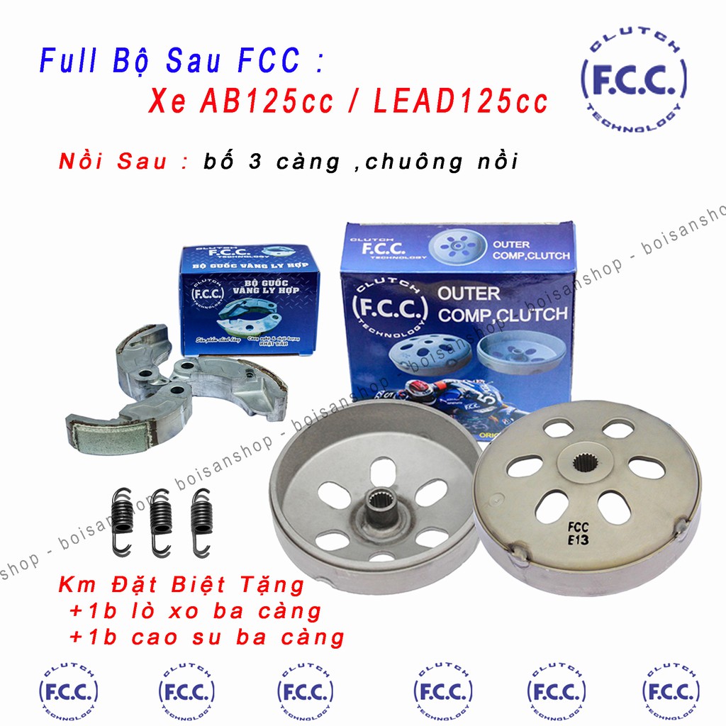 Cụm Nồi Sau FCC Honda AirBlade 125, SH Mode, LEAD 125cc