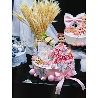 búp bê chipi 18cm trang trí bánh