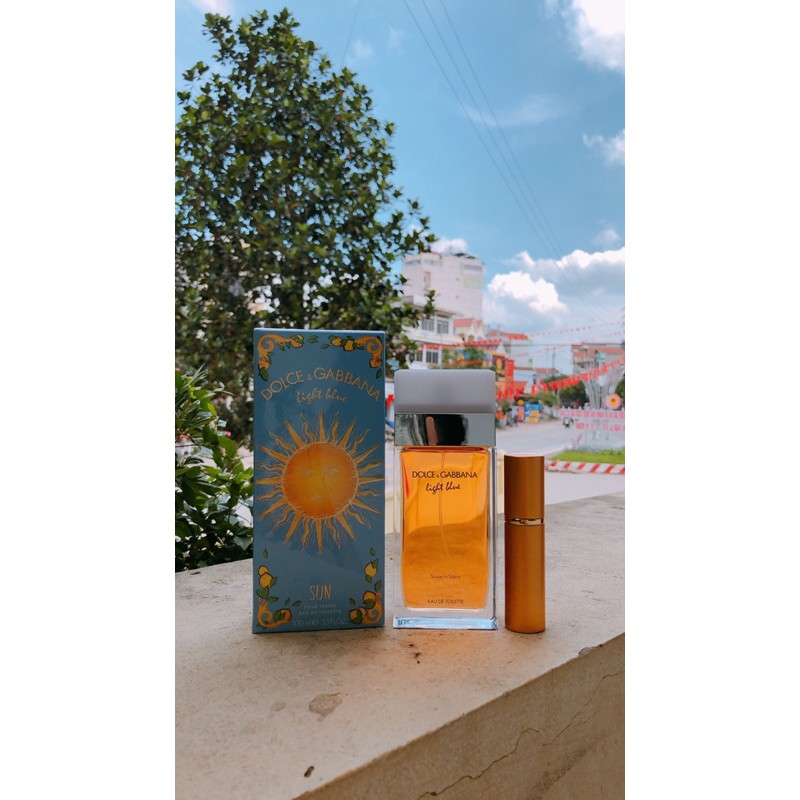Mước hoa nữ D&G Light Blue Sun Hương thơm tươi mát 10ml, 20ml