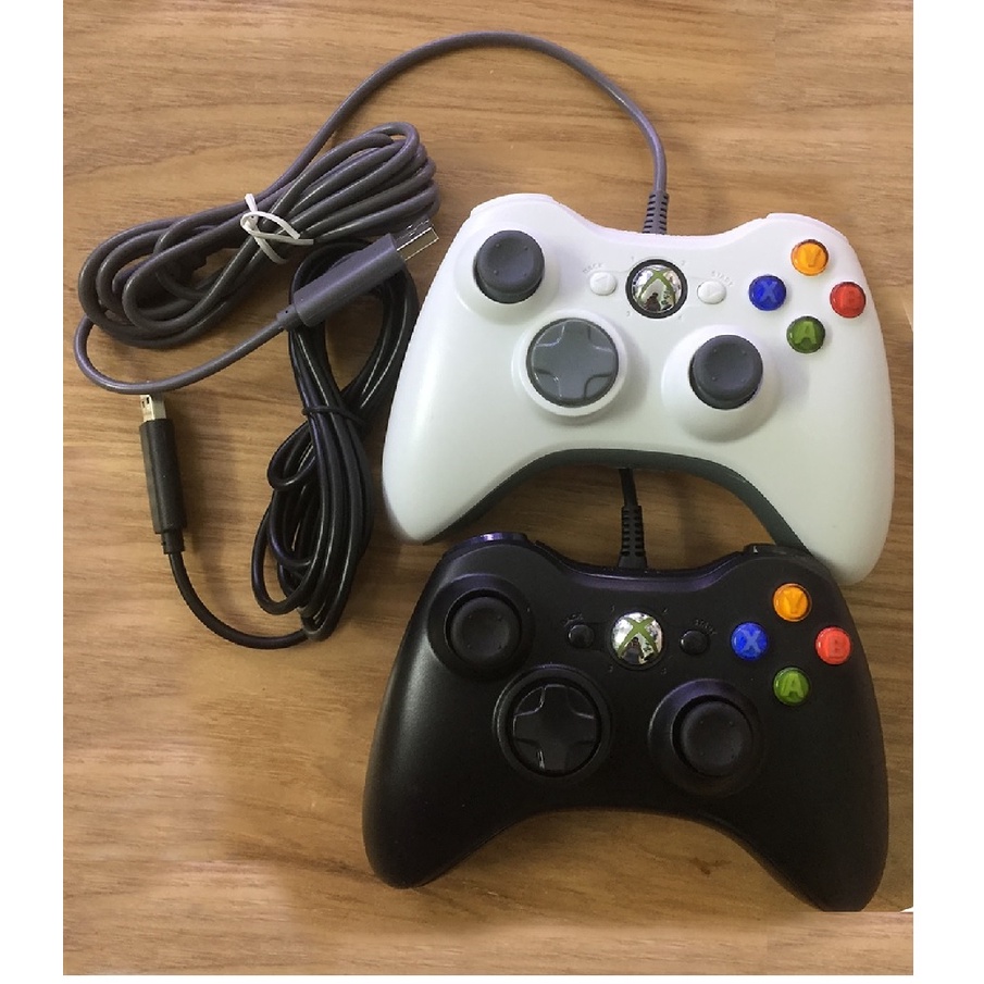 Tay cầm chơi game fifa online 4 Microsoft Xbox 360 Full Box Có Rung, Tay Cầm fo4 có dây PC, Laptop full skill all Game