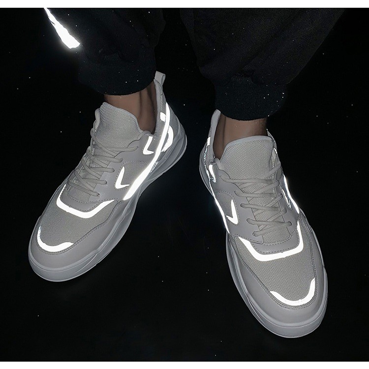 Giày thể thao nam phản quang [FREESHIP] D548 shop Địch Địch chuyên sneaker nam trắng | BigBuy360 - bigbuy360.vn