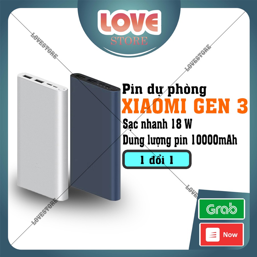 Sạc dự phòng Xiaomi 10000mAh Gen 2/ Gen 3 Bản Sạc Nhanh 2019 – Xiaomi Mi 18W Fast Charge Power Bank