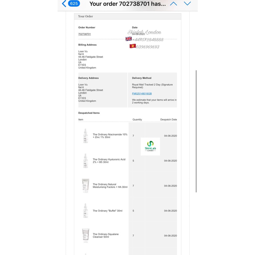 SERUM THE ORDINARY NIACINAMIDE 10% + ZINC 1%