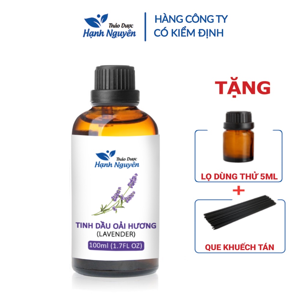 Tinh dầu Oải Hương Lavender 100ml, cao cấp nhập khẩu, hương nước hoa thiên nhiên, thơm phòng - Thảo dược Hạnh Nguyên