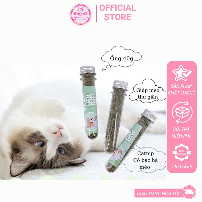 Bạc hà mèo Catnip cho mèo ống 40g