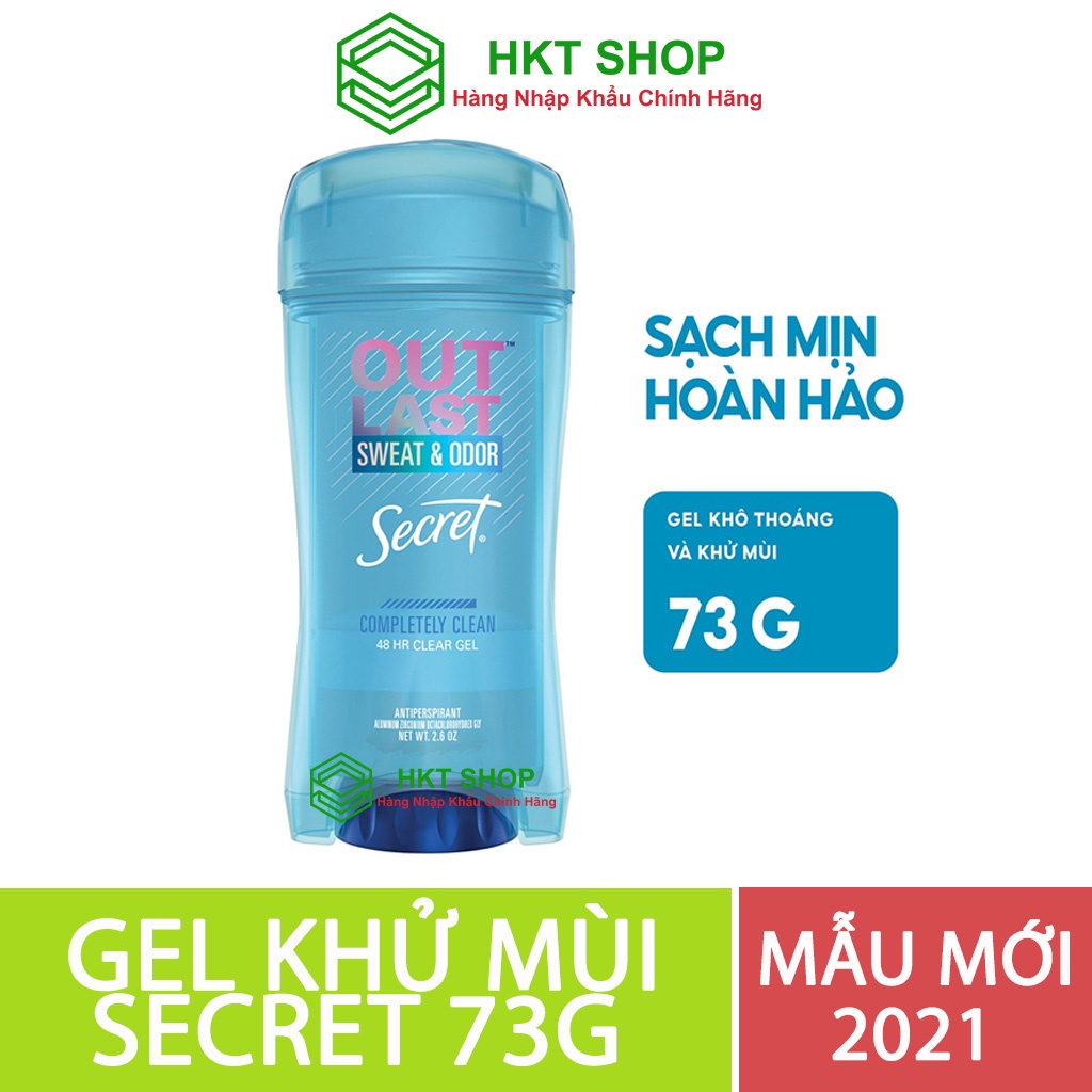 Lăn khử mùi Secret Completely Clean Clear Gel 73g - HKT Shop