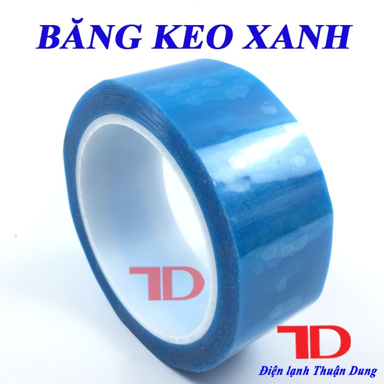 Băng keo xanh dán Tủ Lạnh và Máy Lạnh, băng dính chuyên dụng